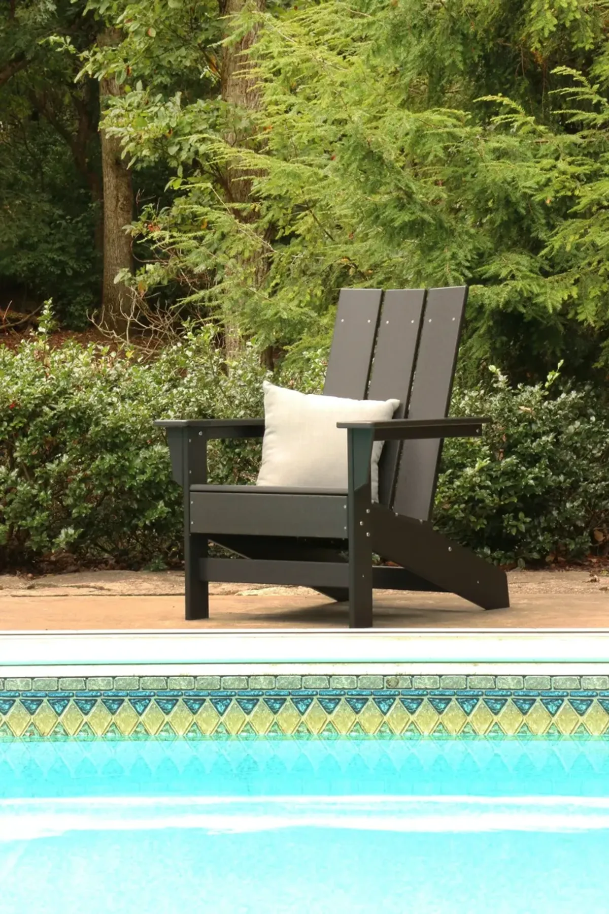 Solstice Outdoor Adirondack Chair - Black