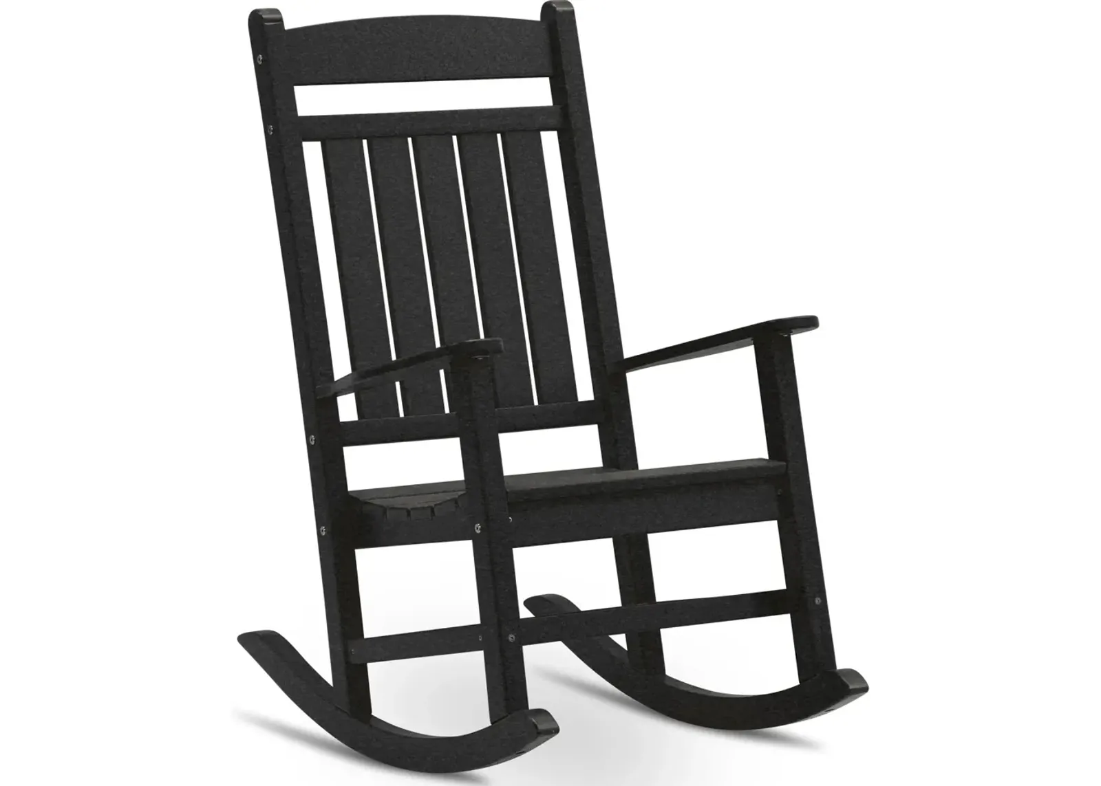 Breezey Outdoor Adirondack Rocking Chair - Black