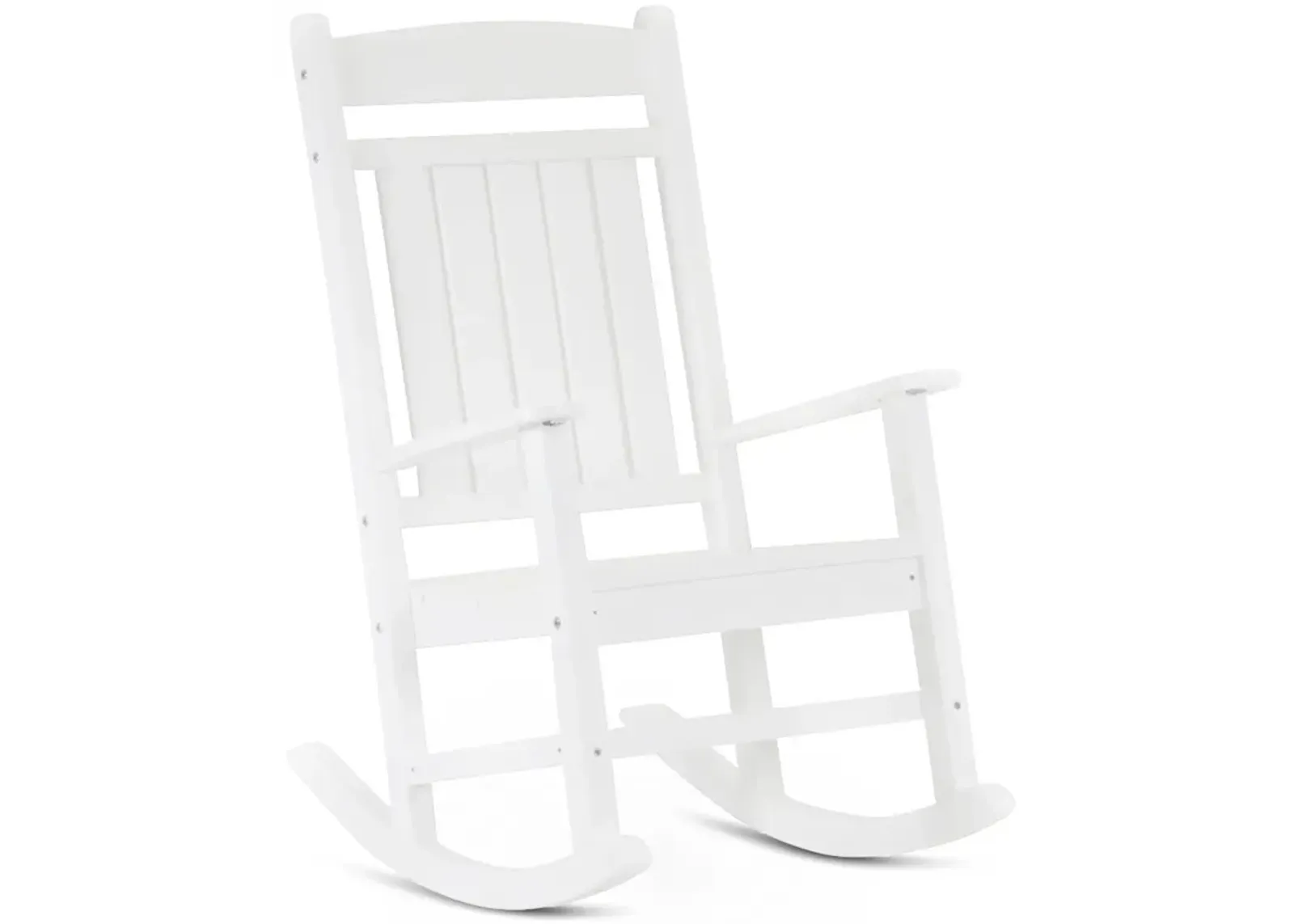 Breezey Outdoor Adirondack Rocking Chair - White