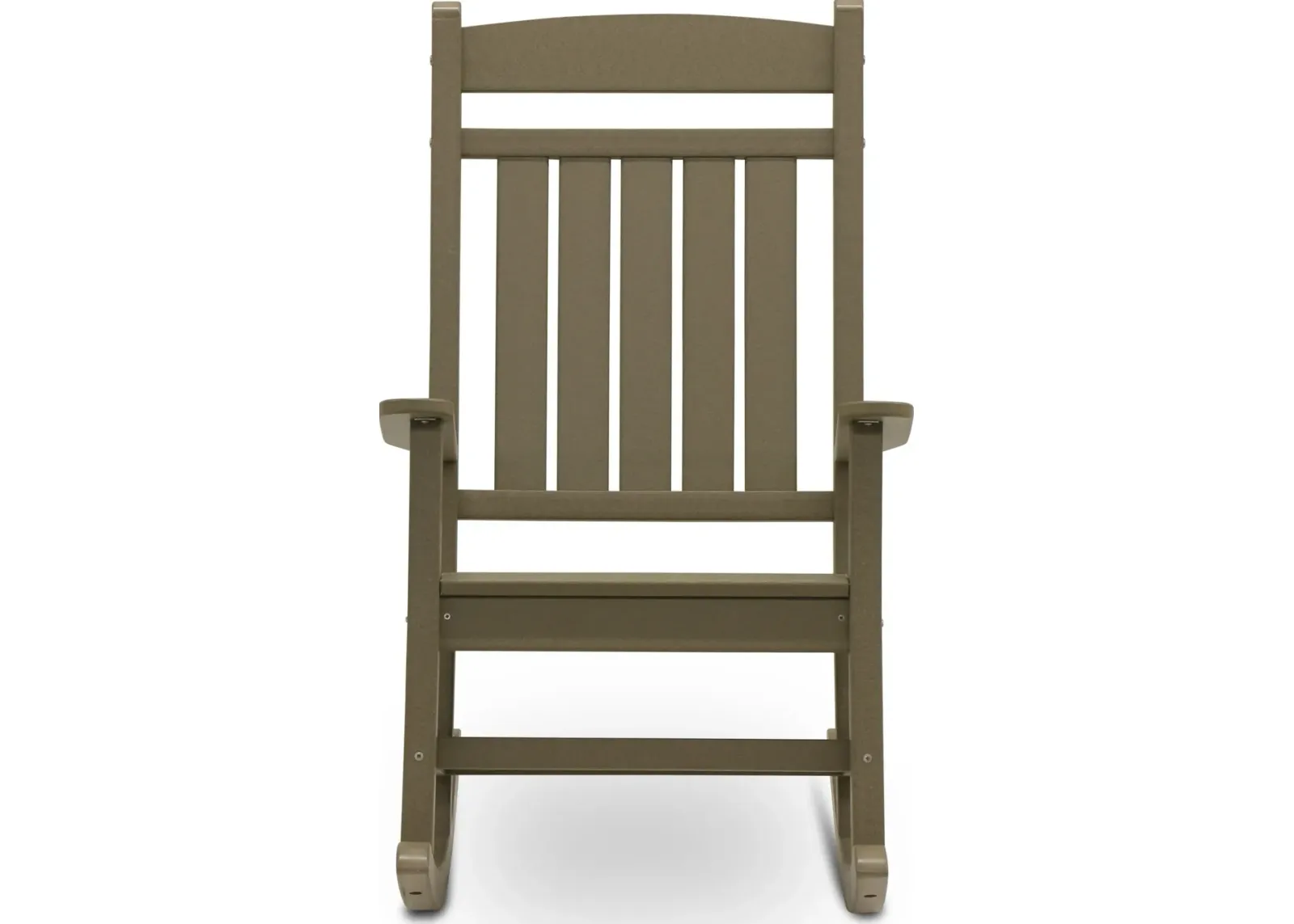 Breezey Outdoor Adirondack Rocking Chair - White Washed Wood