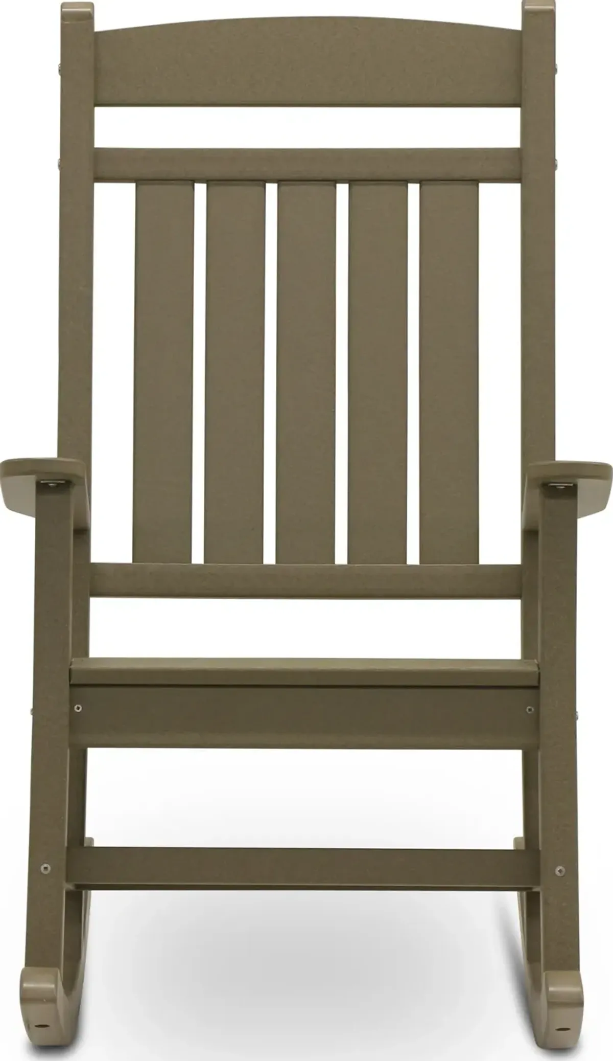 Breezey Outdoor Adirondack Rocking Chair - White Washed Wood