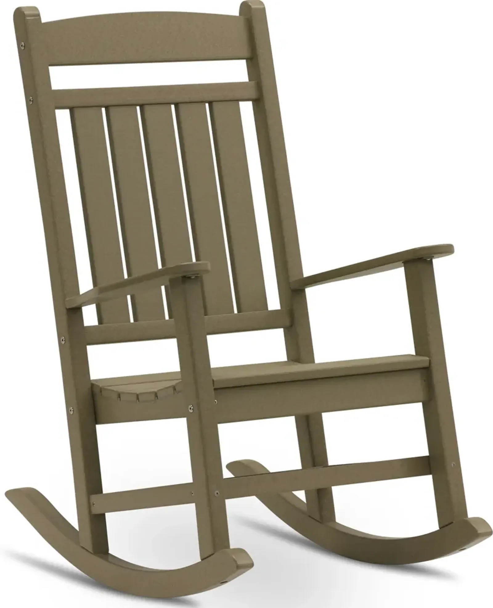 Breezey Outdoor Adirondack Rocking Chair - White Washed Wood