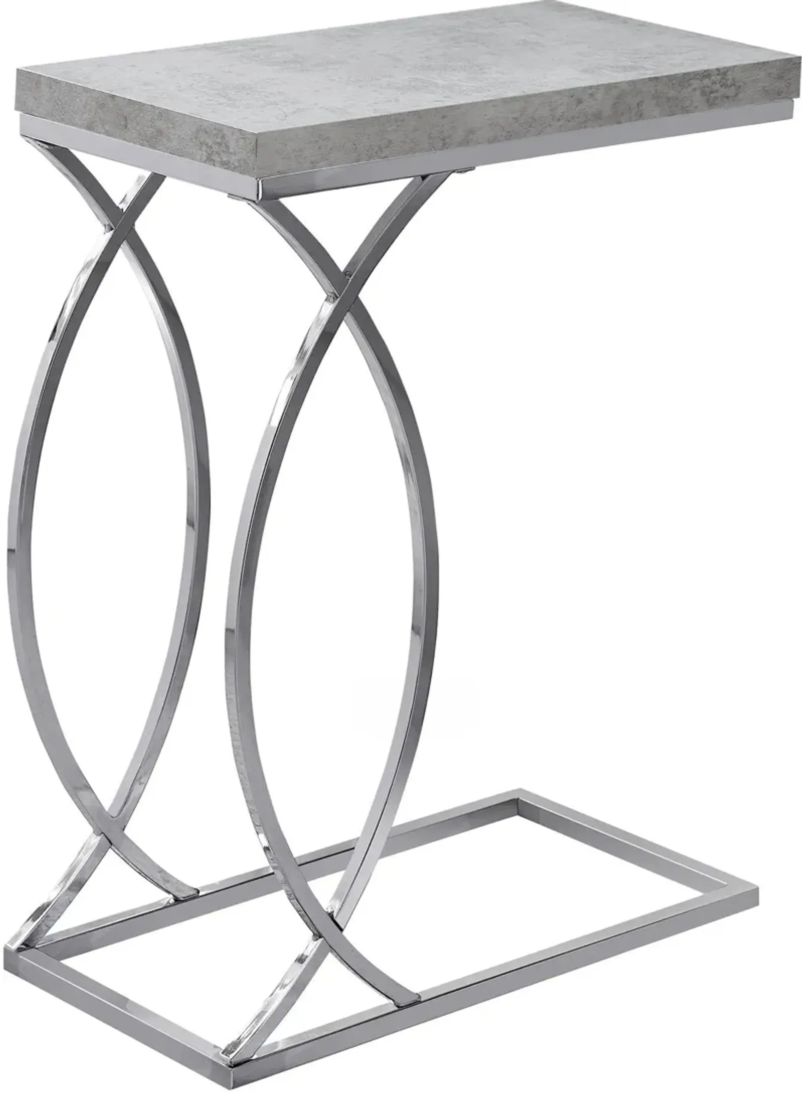 Freda C-Table - Gray/Chrome