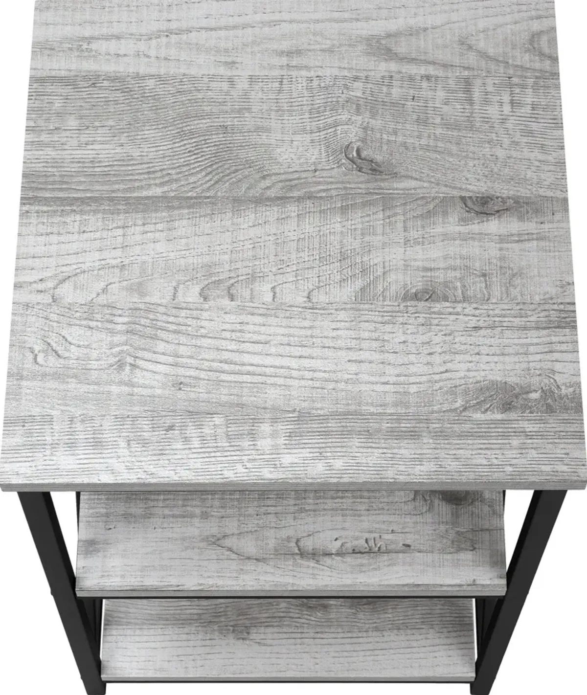 Erma End Table - Gray/Black