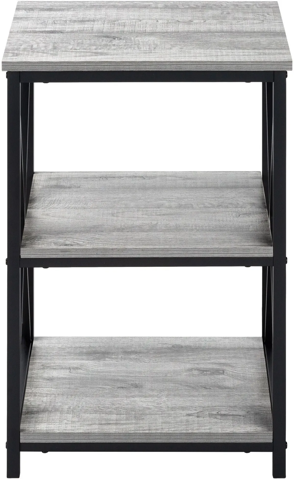 Erma End Table - Gray/Black