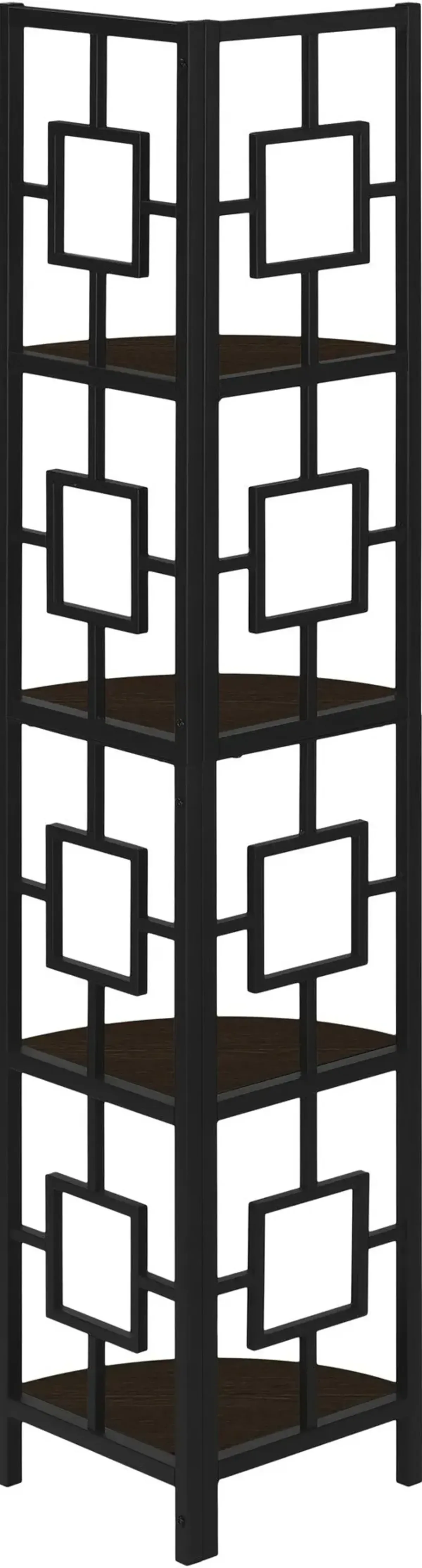 Jimmie Corner Etagere - Dark Brown