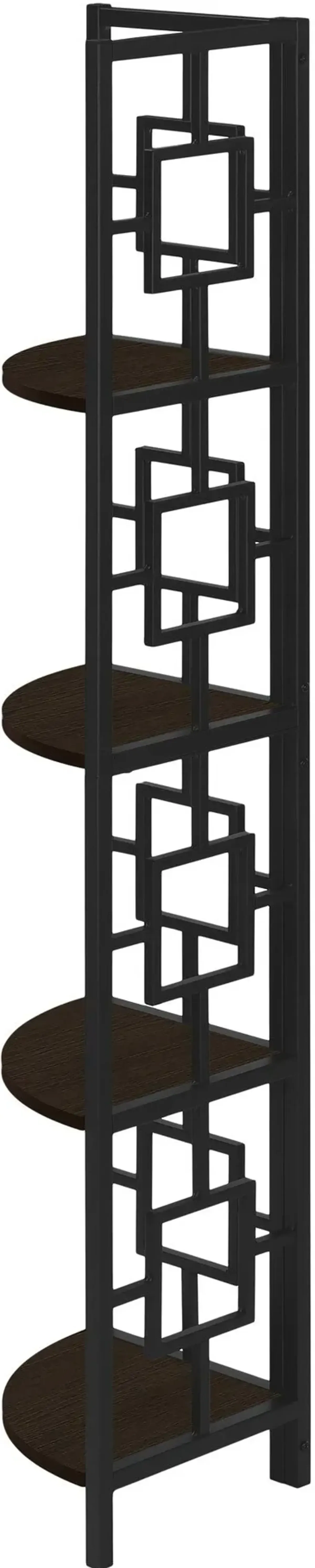 Jimmie Corner Etagere - Dark Brown