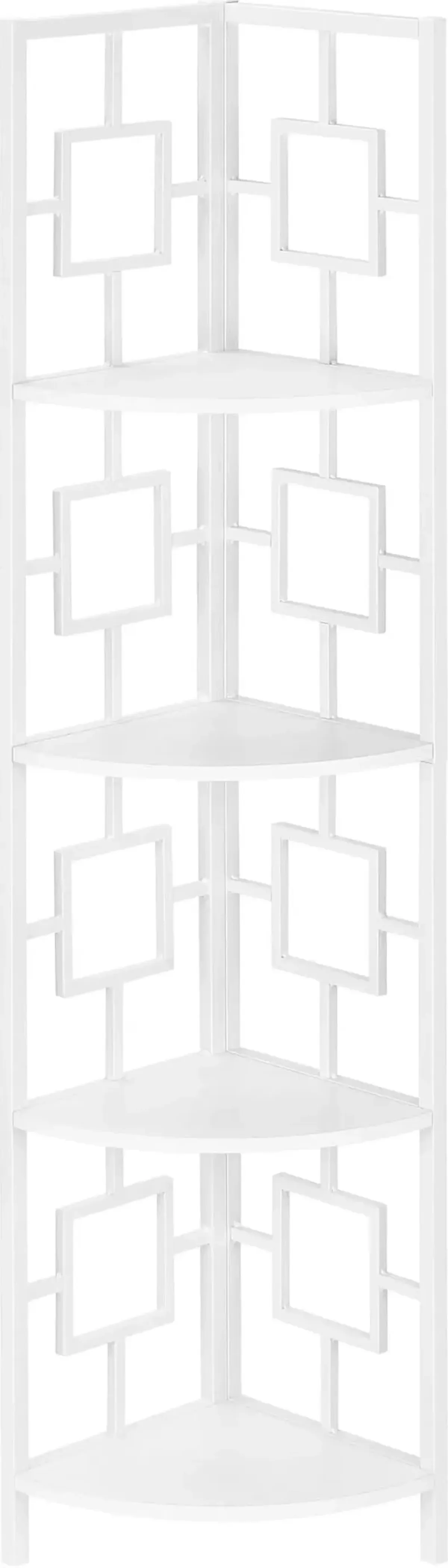 Jimmie Corner Etagere - White