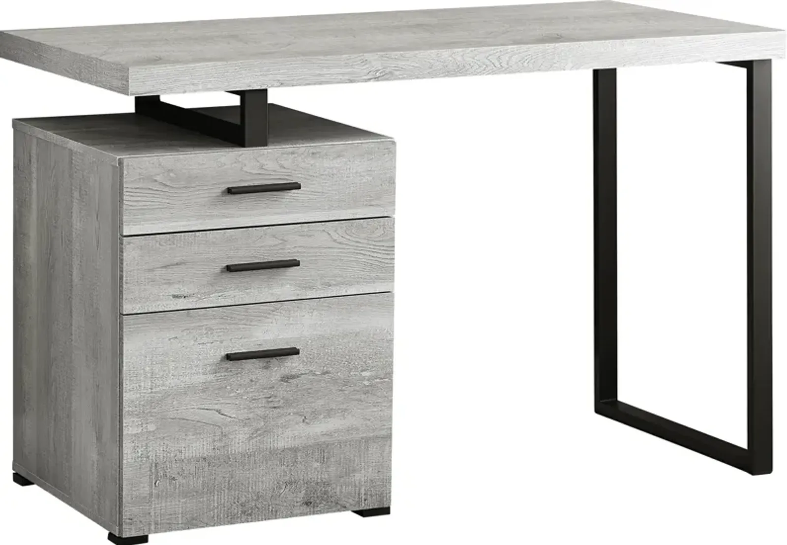 Juanita Desk - Dark Gray/Black