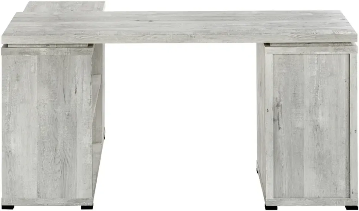 Alberta L-Shaped Desk - Gray