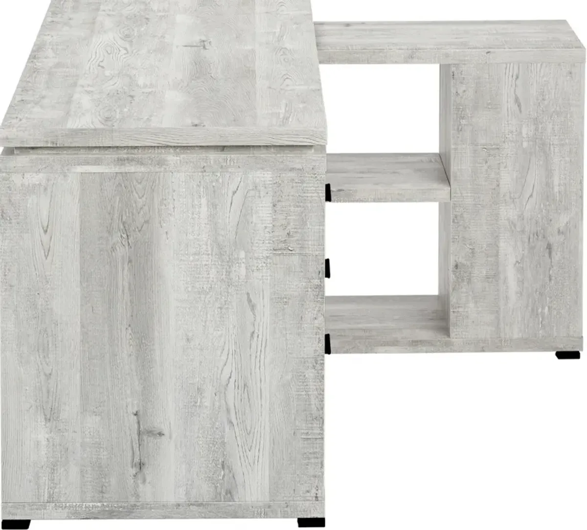 Alberta L-Shaped Desk - Gray