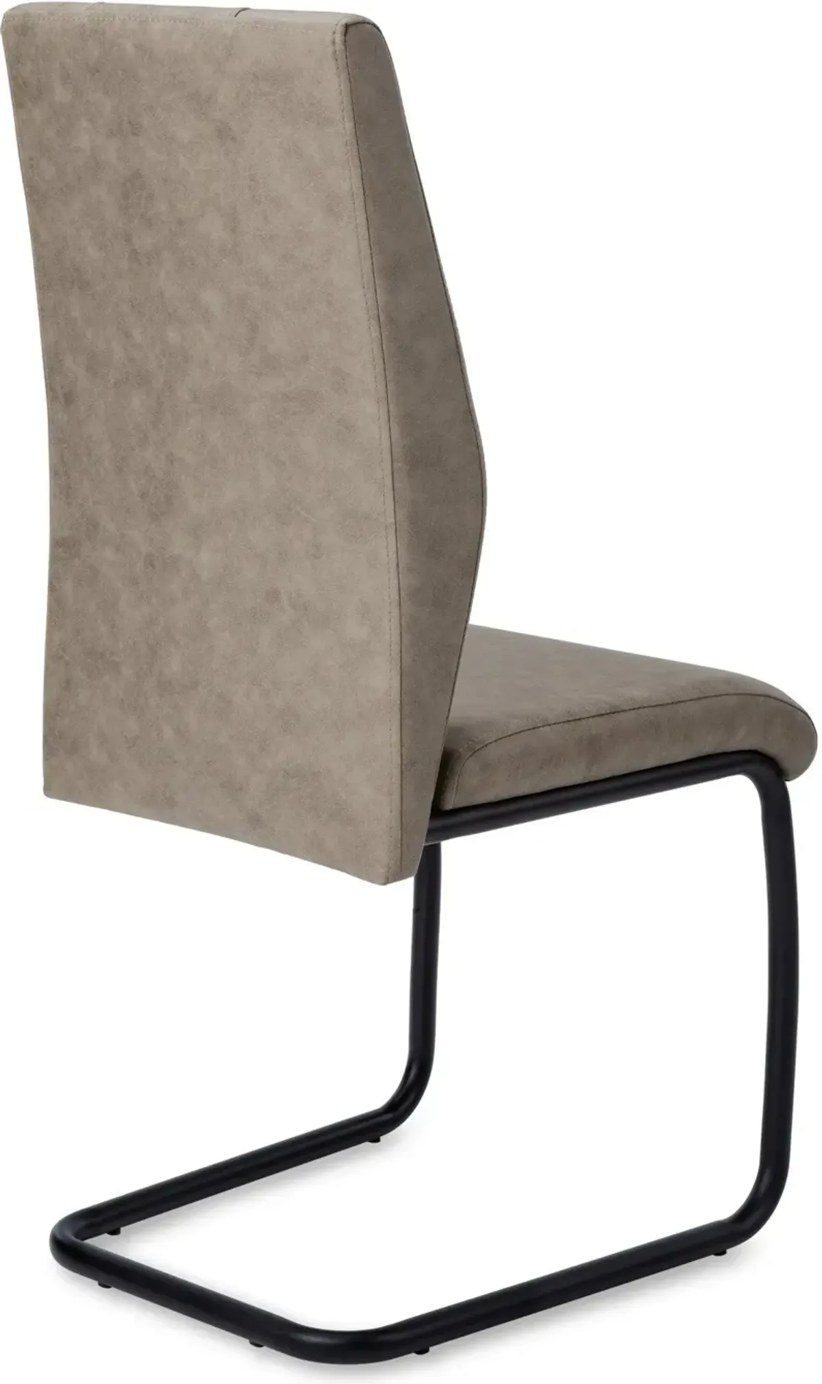 Charley Set of 2 Dining Chairs - Taupe/Black