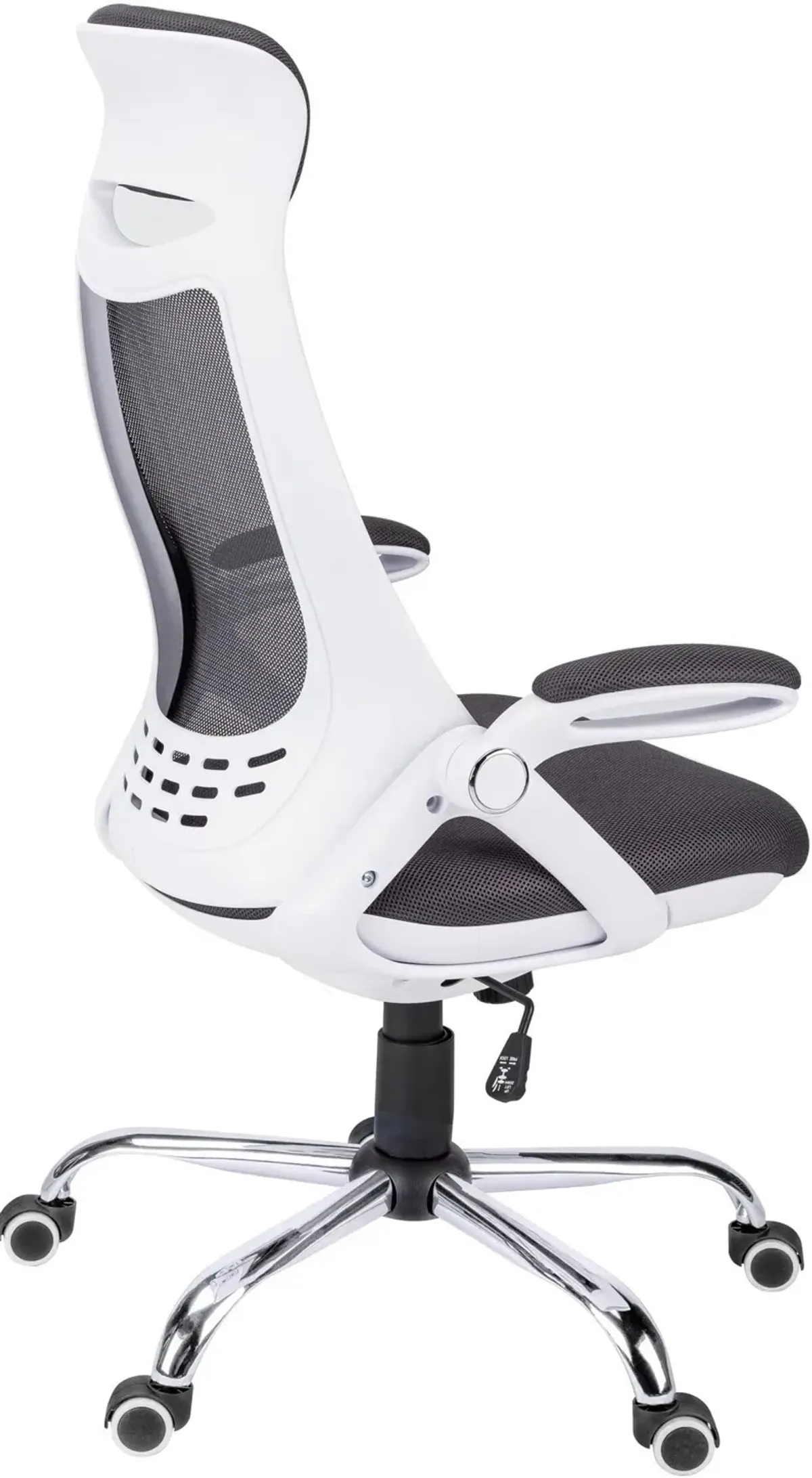 Alta Adjustable Swivel Desk Chair - White/Gray