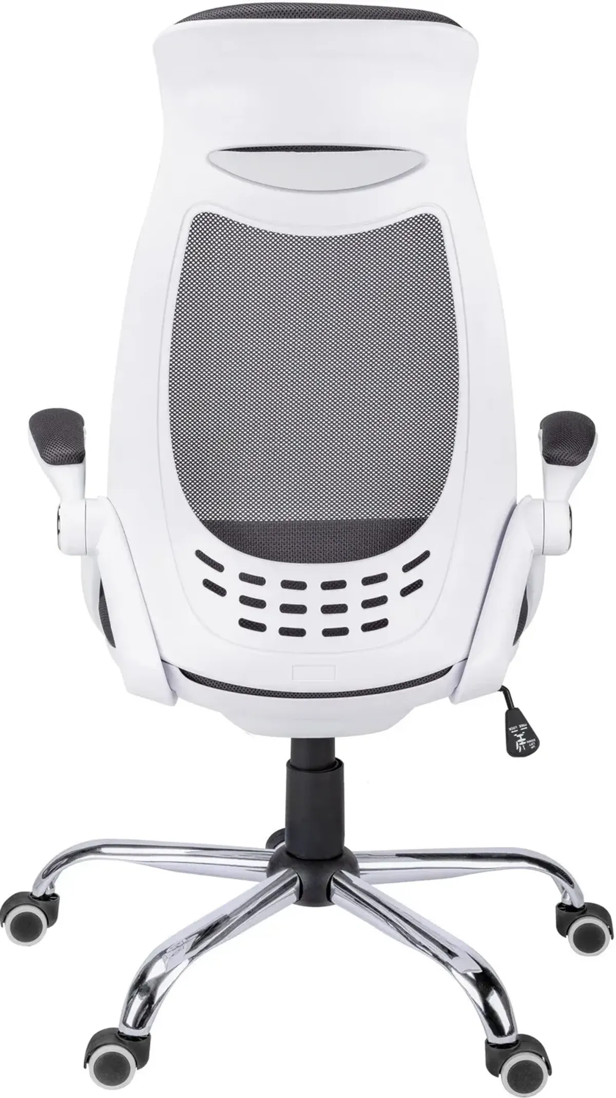 Alta Adjustable Swivel Desk Chair - White/Gray