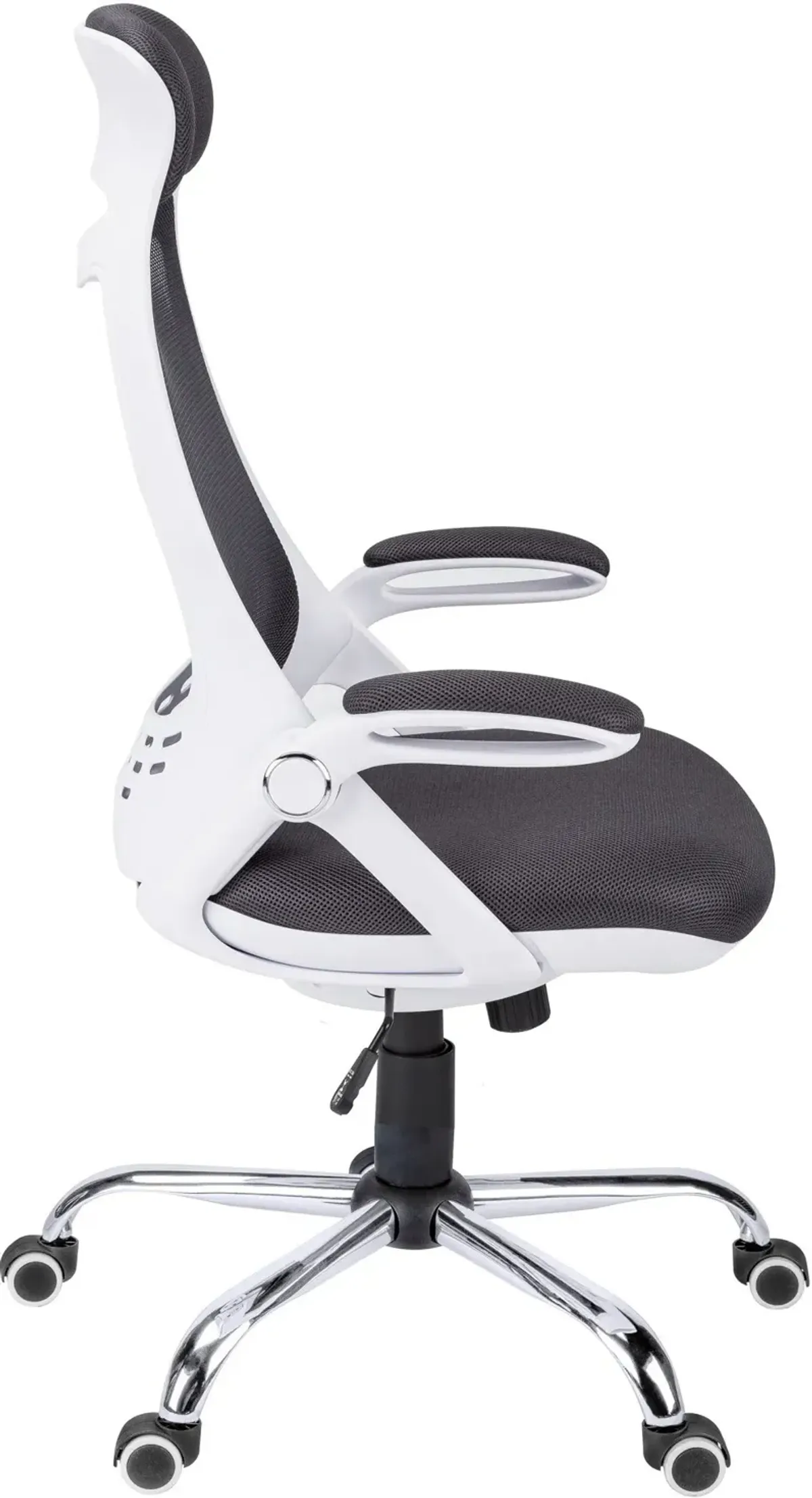 Alta Adjustable Swivel Desk Chair - White/Gray