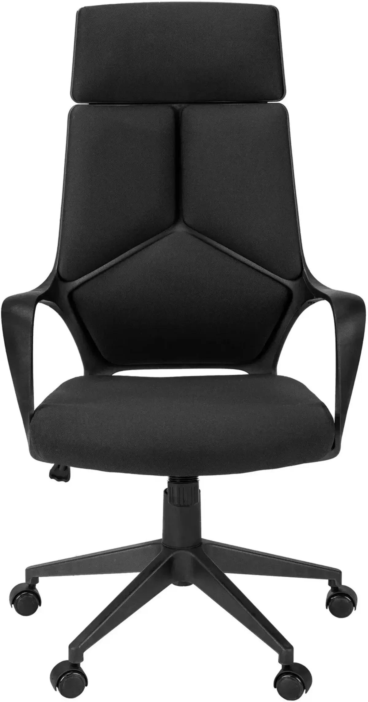 Inez Adjustable Swivel Desk Chair - Black/Black