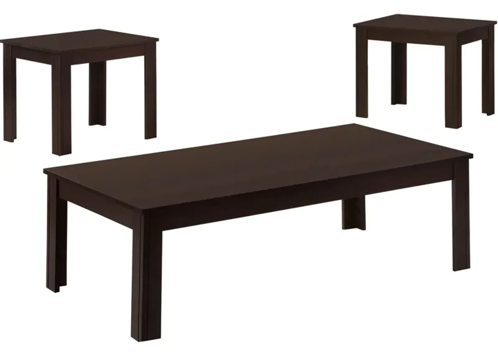 Jose Coffee Table and 2 End Tables - Brown