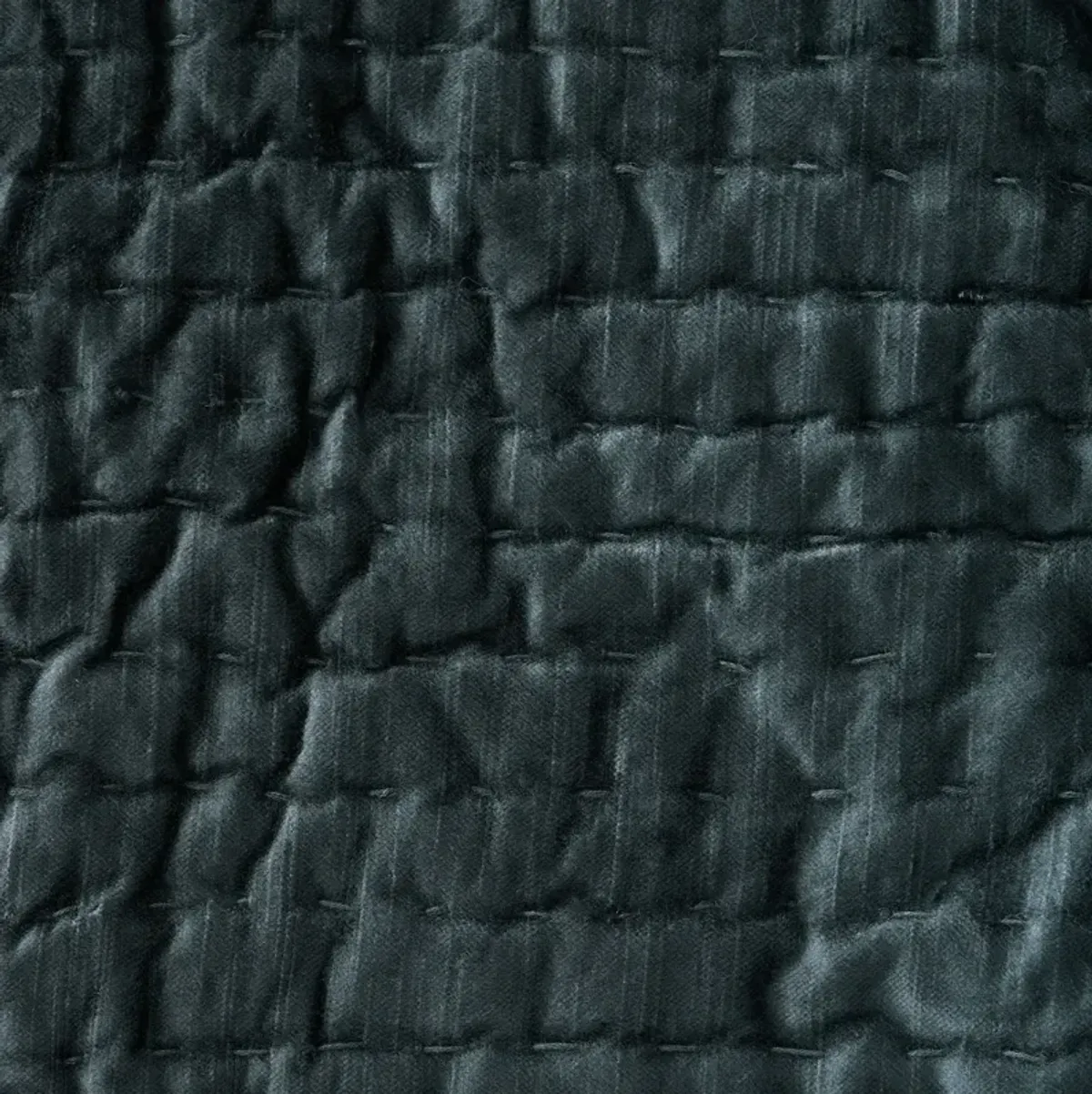 Bari Velvet Quilt - Bay Green