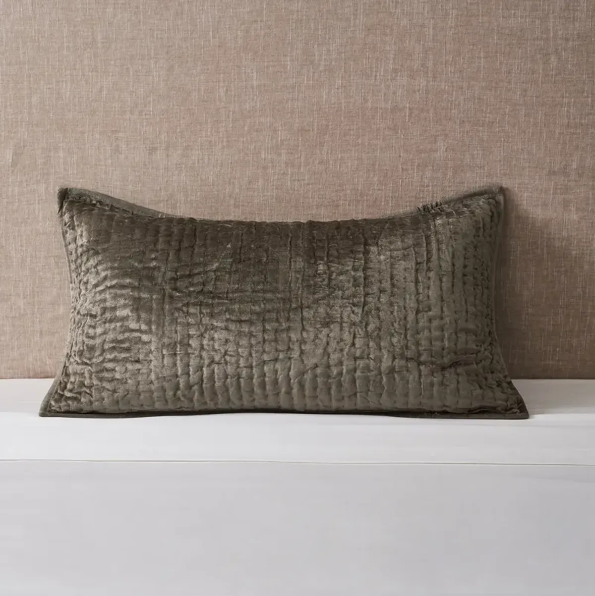 Bari Velvet King Pillow Sham - Desert