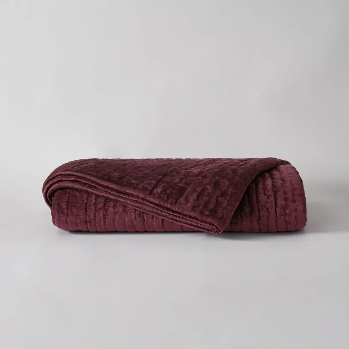 Bari Velvet King Quilt - Port