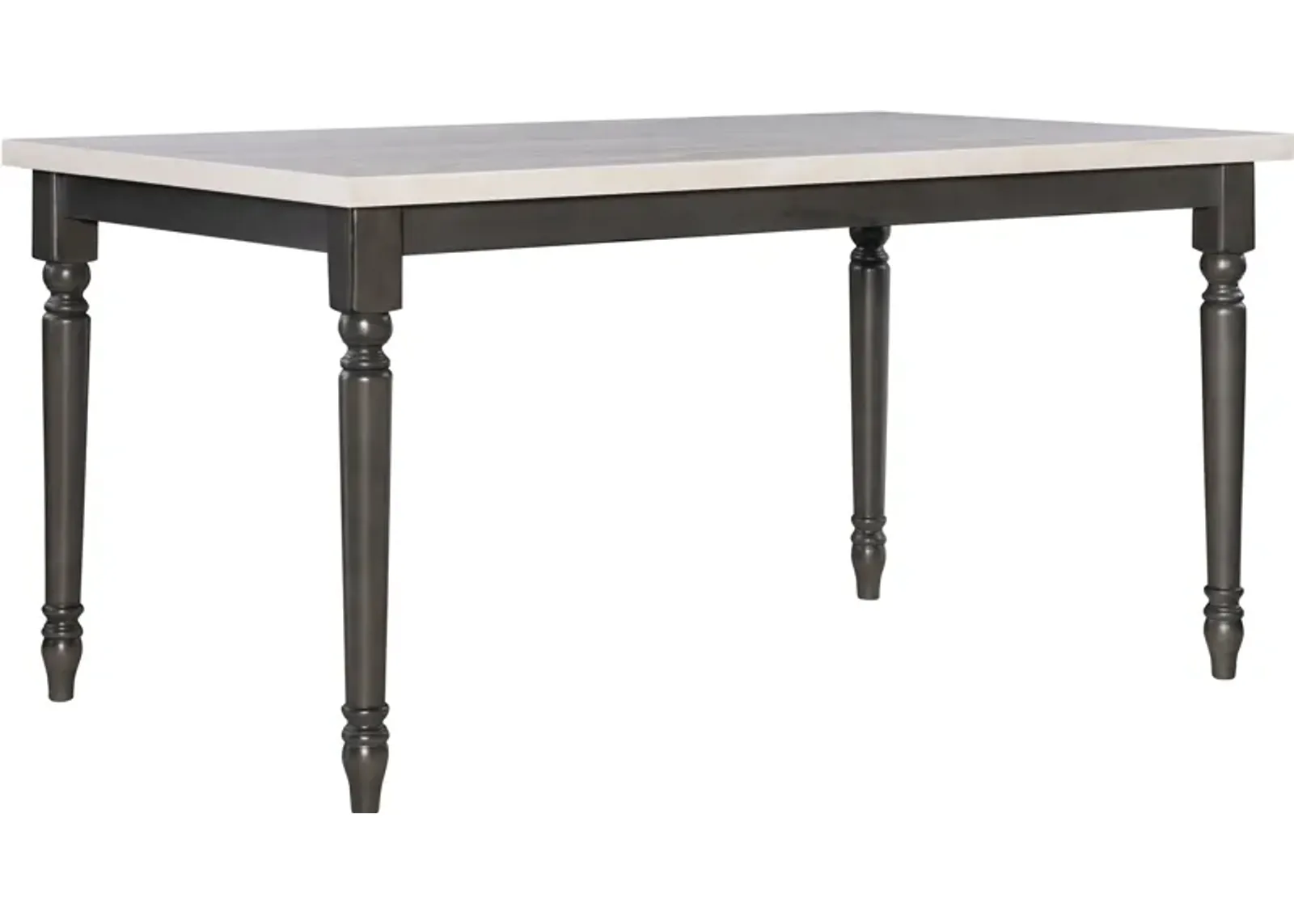 Clayes Dining Table - Gray and White