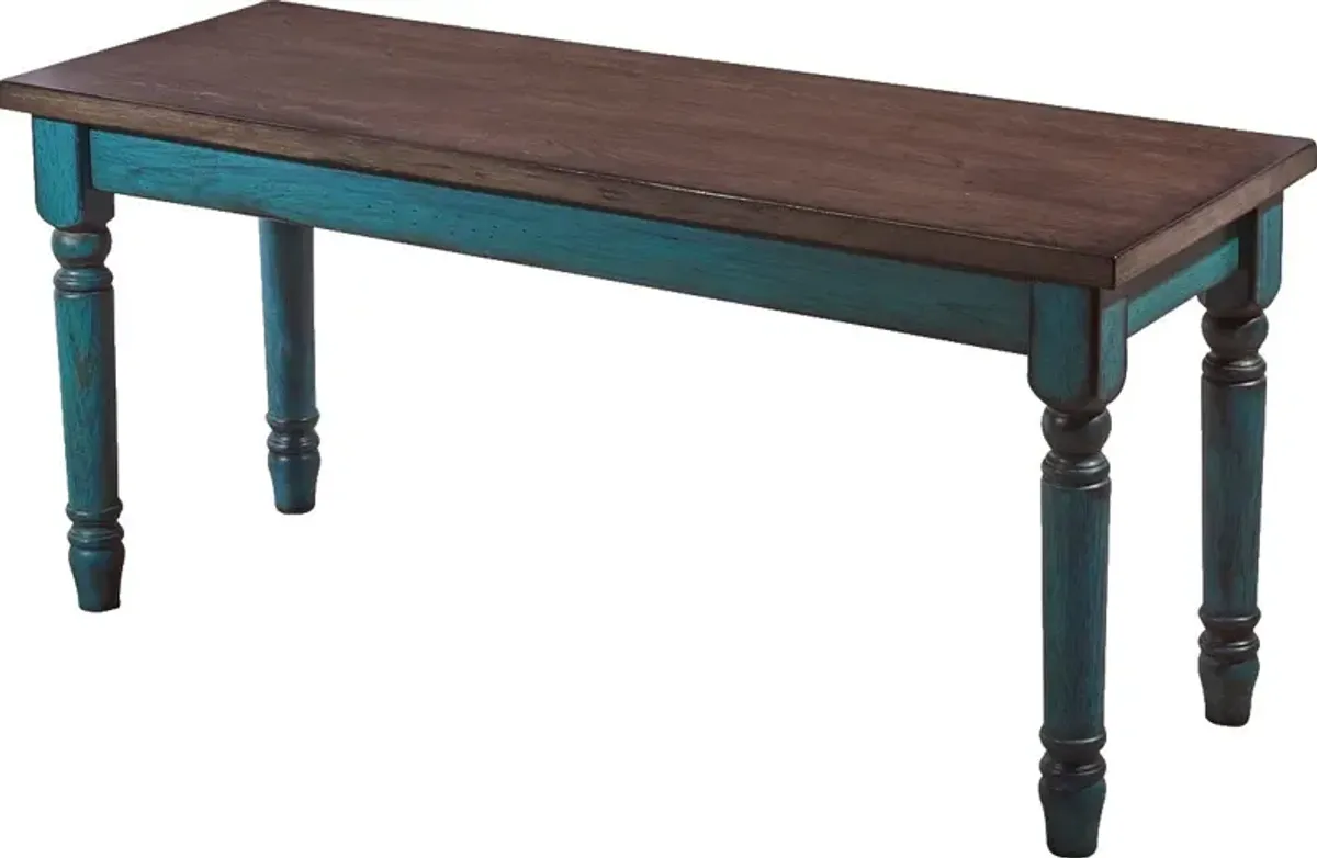 Clayes Dining Bench - Teal