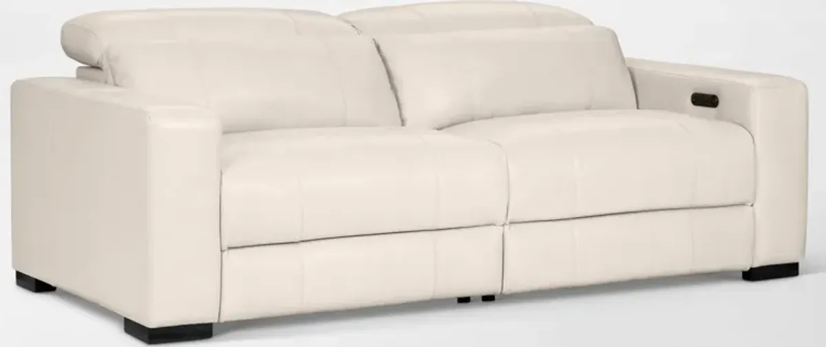 Chapman 2-Piece Dual-Power Reclining Sofa - Chalk