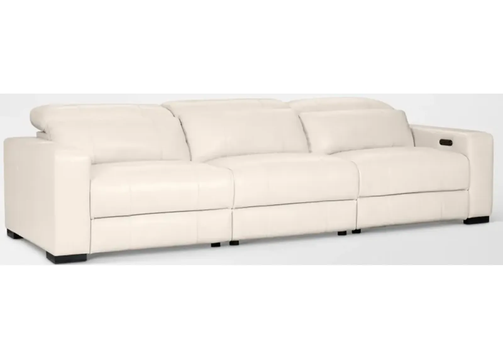 Chapman 3-Piece Dual-Power Reclining Sofa - Chalk