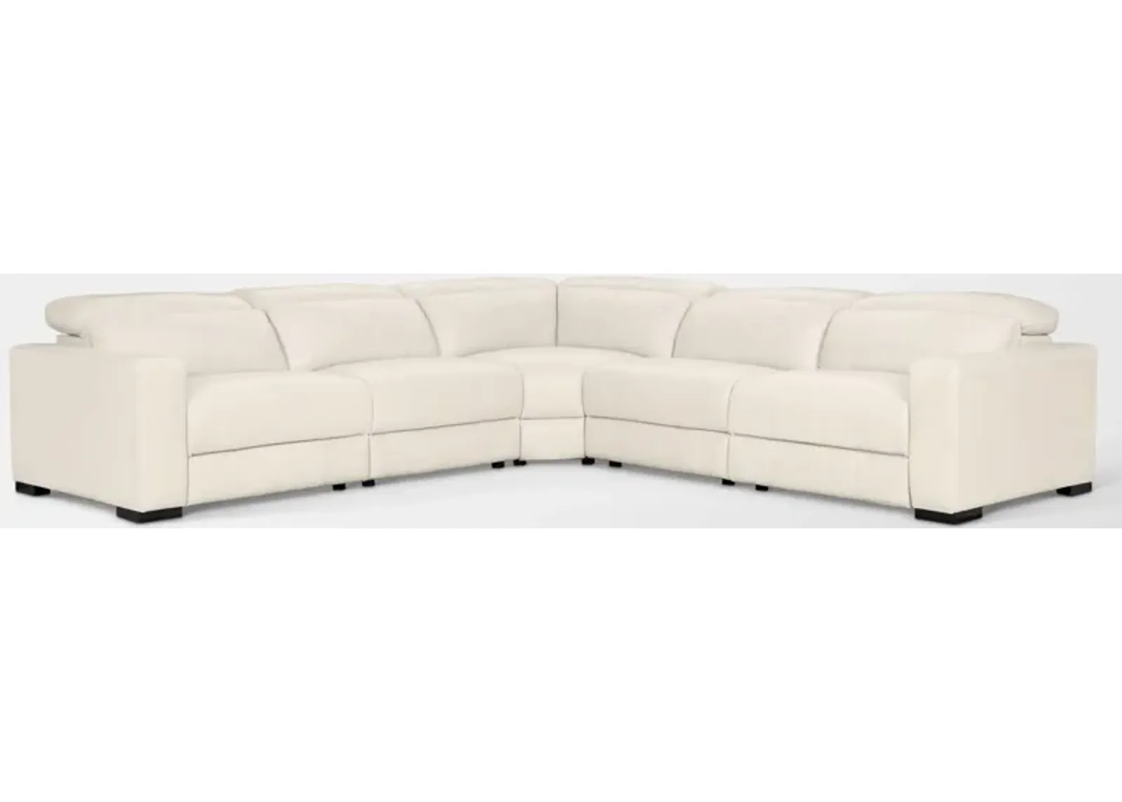 Chapman 5-Piece Dual-Power Reclining Sectional - Chalk