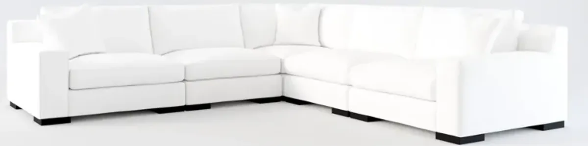 Bondi Foam Comfort 5-Piece Sectional - Contessa Vanilla