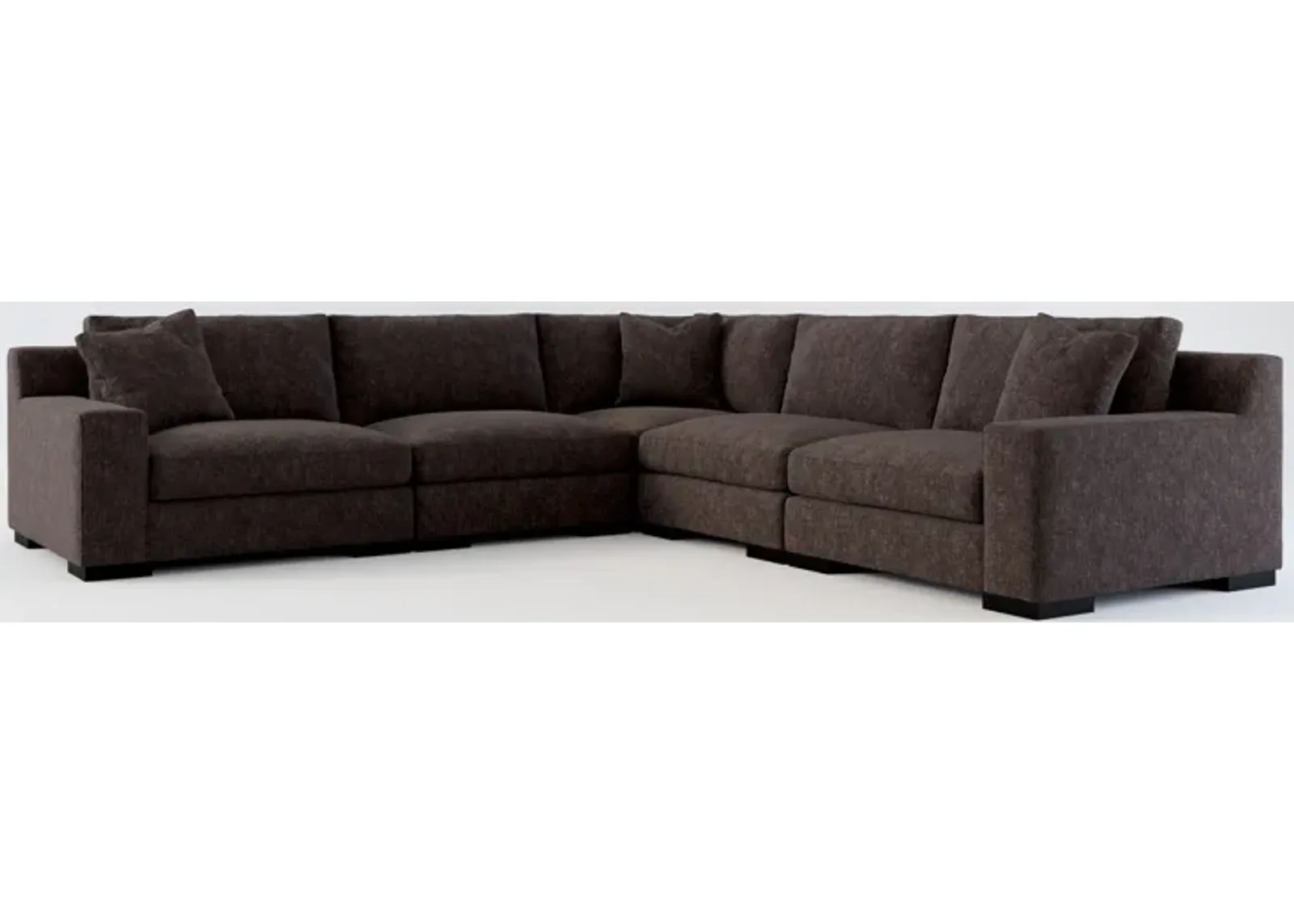 Bondi Foam Comfort 5-Piece Sectional - Contessa Java