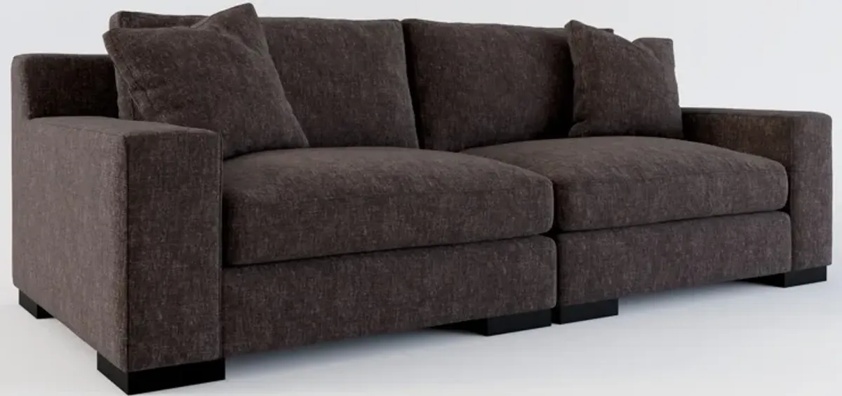 Bondi Hybrid Comfort 2-Piece Sofa - Contessa Java