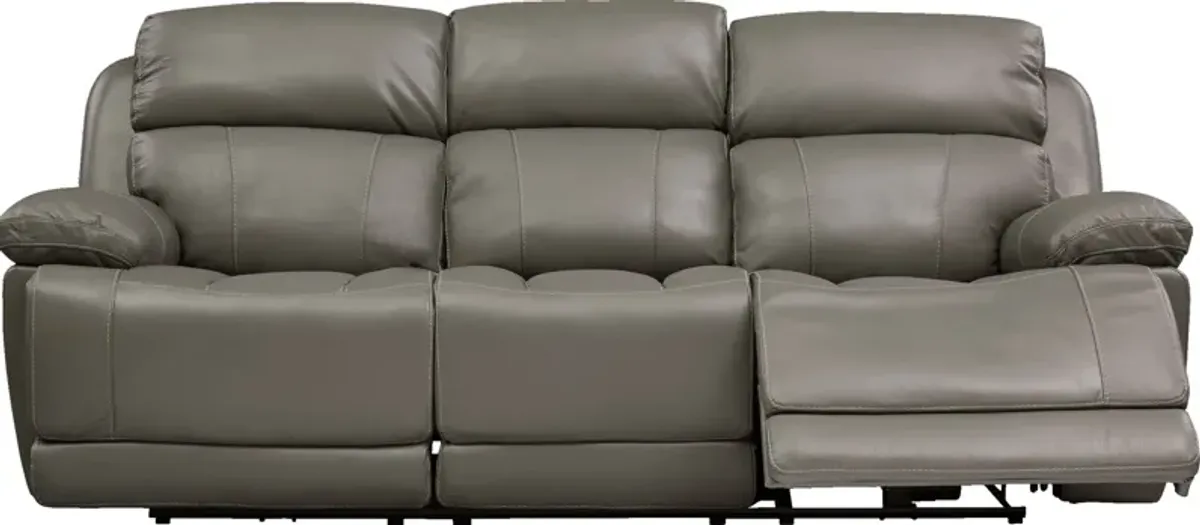 Monte Carlo Manual Reclining Sofa - Gray