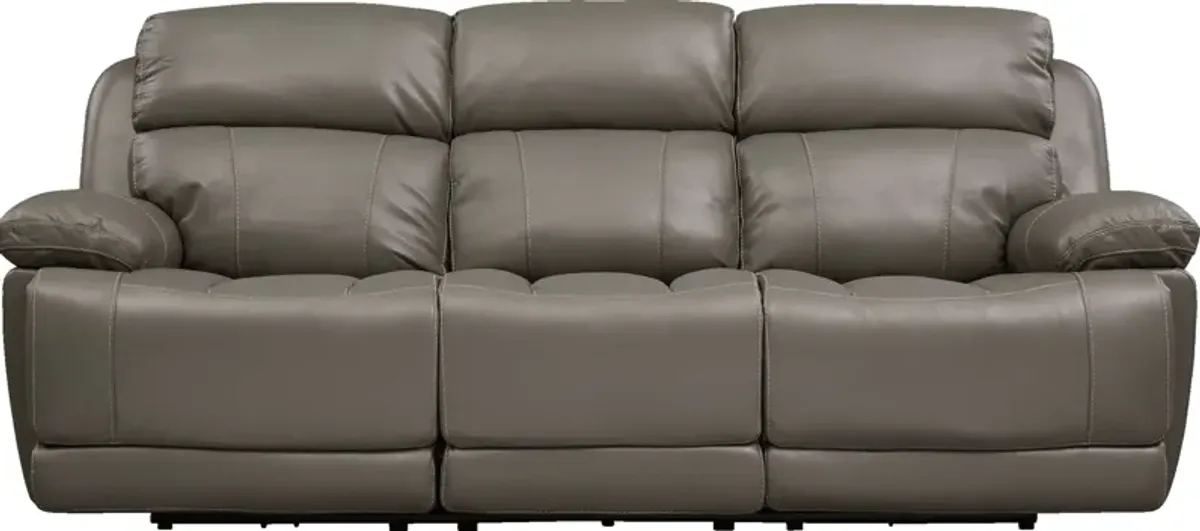 Monte Carlo Manual Reclining Sofa - Gray