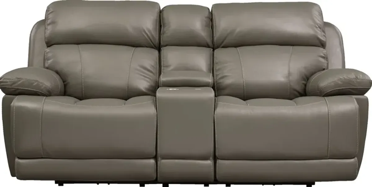 Monte Carlo Manual Reclining Loveseat - Gray