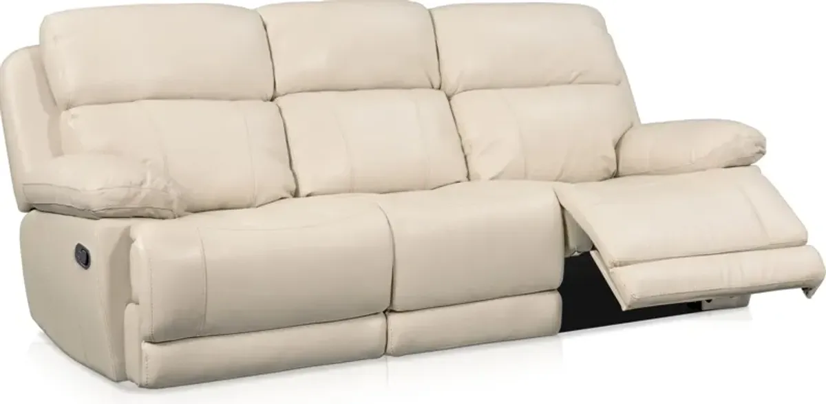 Monte Carlo Manual Reclining Sofa - Cream