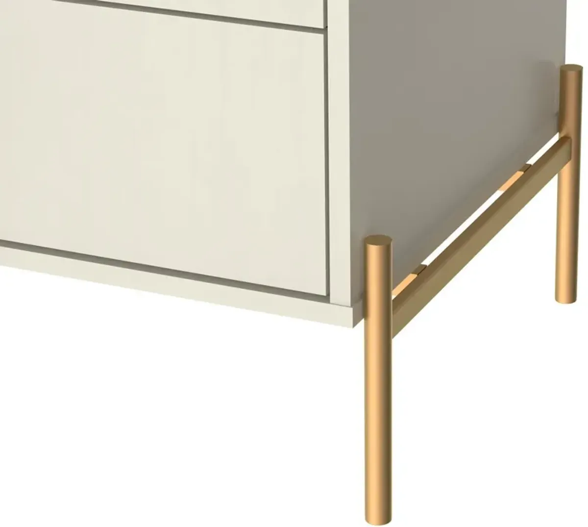 Elowen 2 Drawer Nightstand - Off White Matte