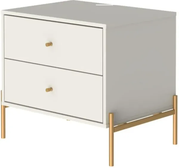 Elowen 2 Drawer Nightstand - Off White Matte