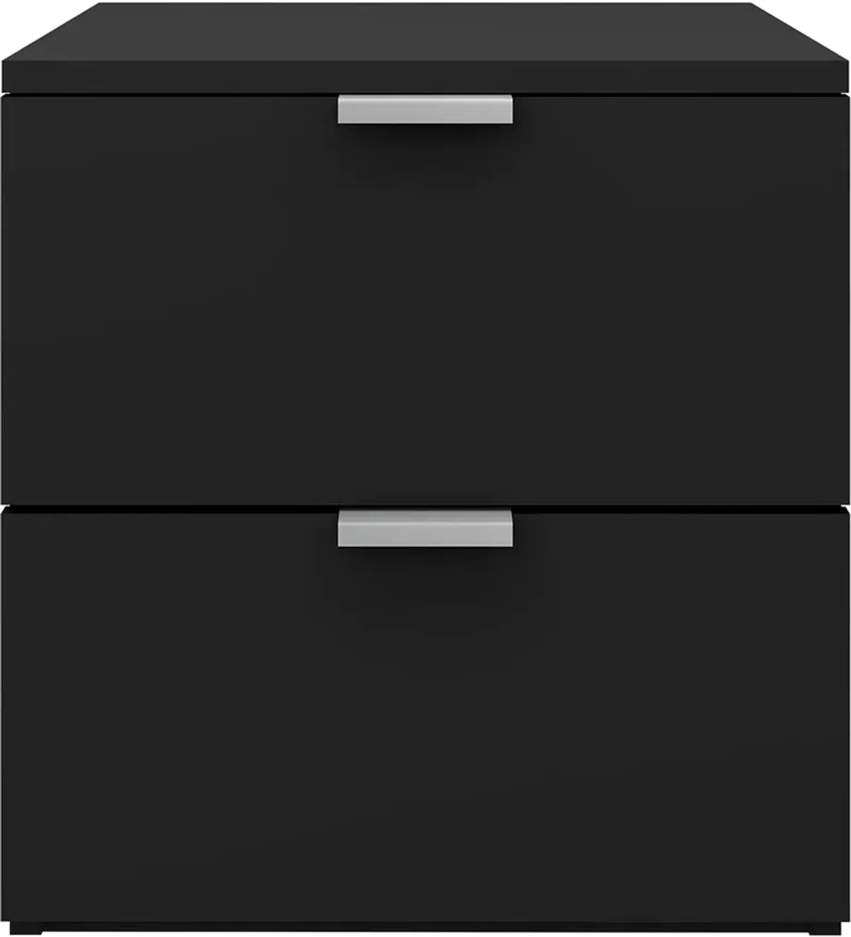 Samuel 2 Drawer Nightstand - Black