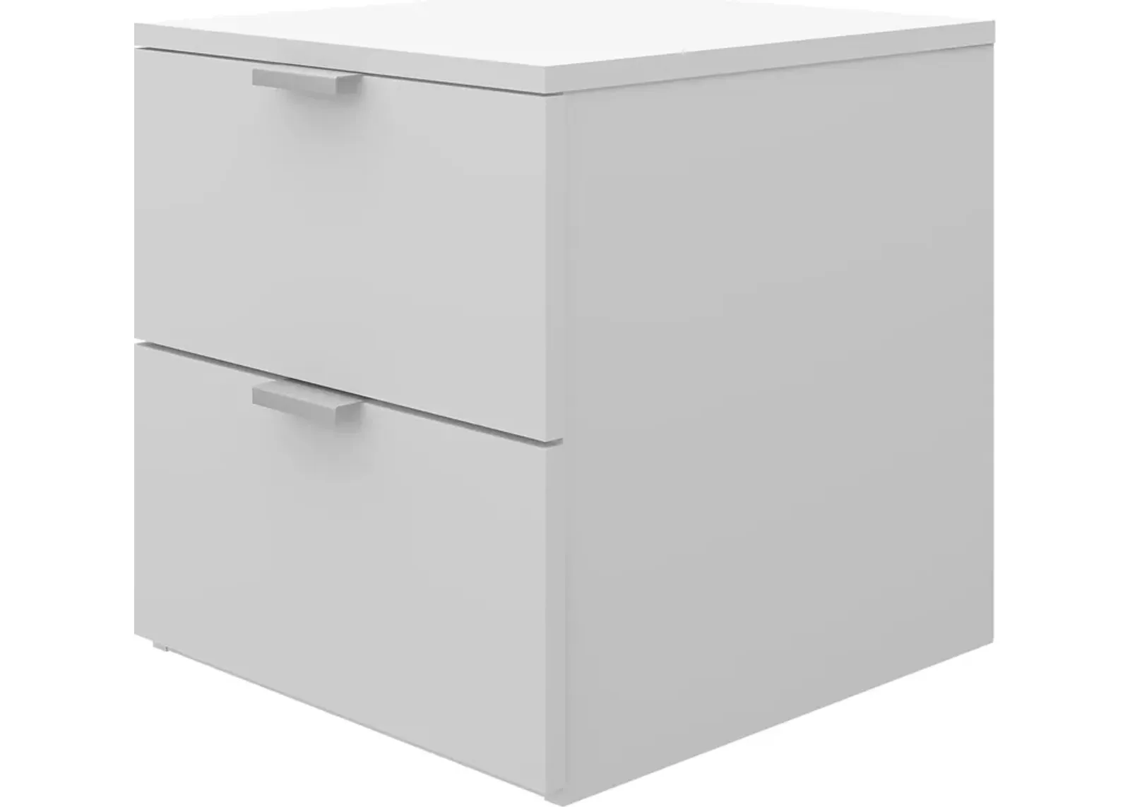 Samuel 2 Drawer Nightstand - White