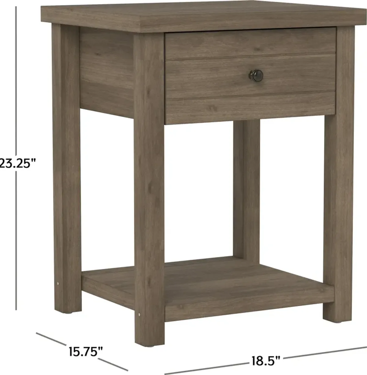 Quinn Nightstand - Brown