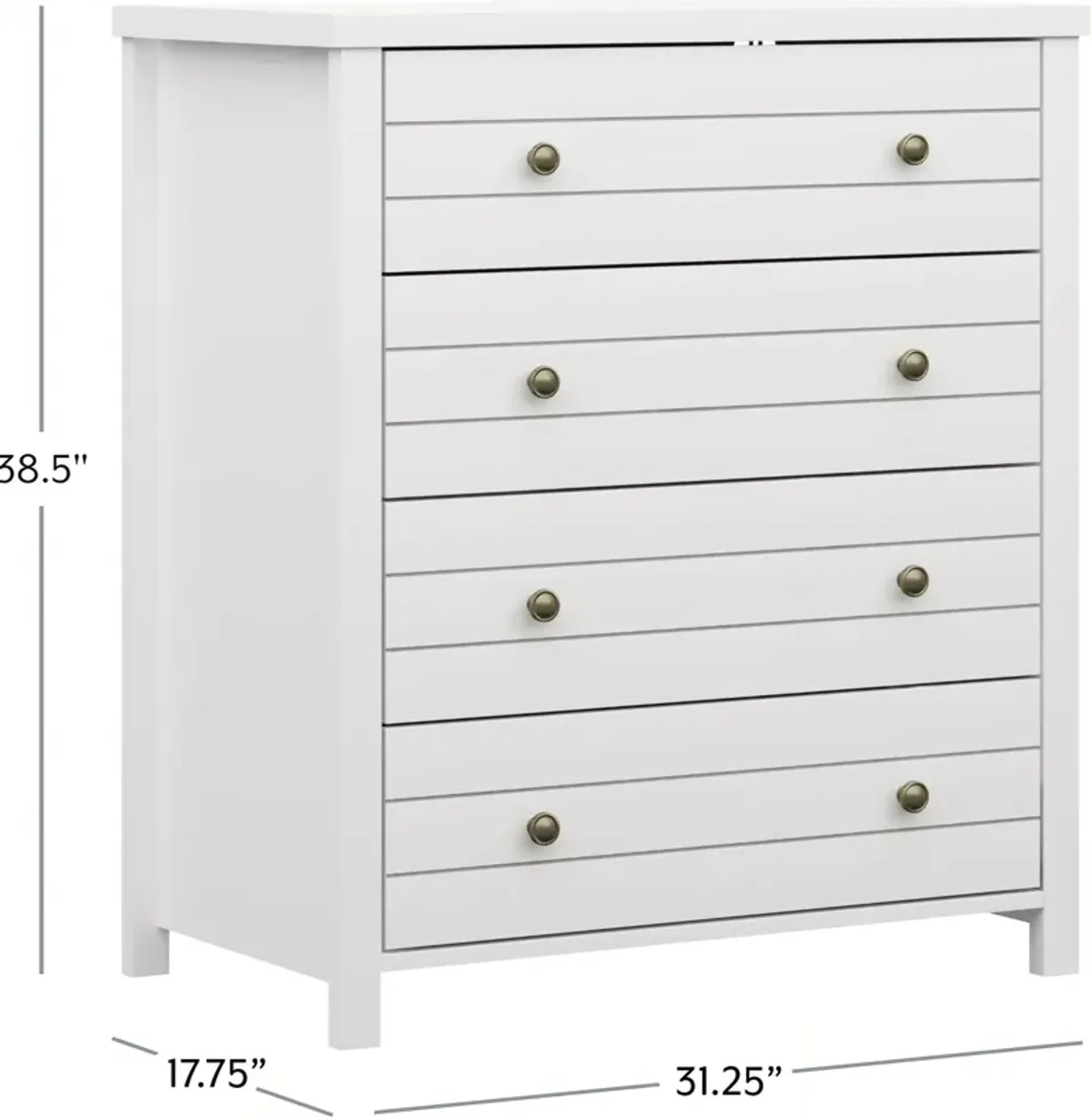 Quinn Chest - White