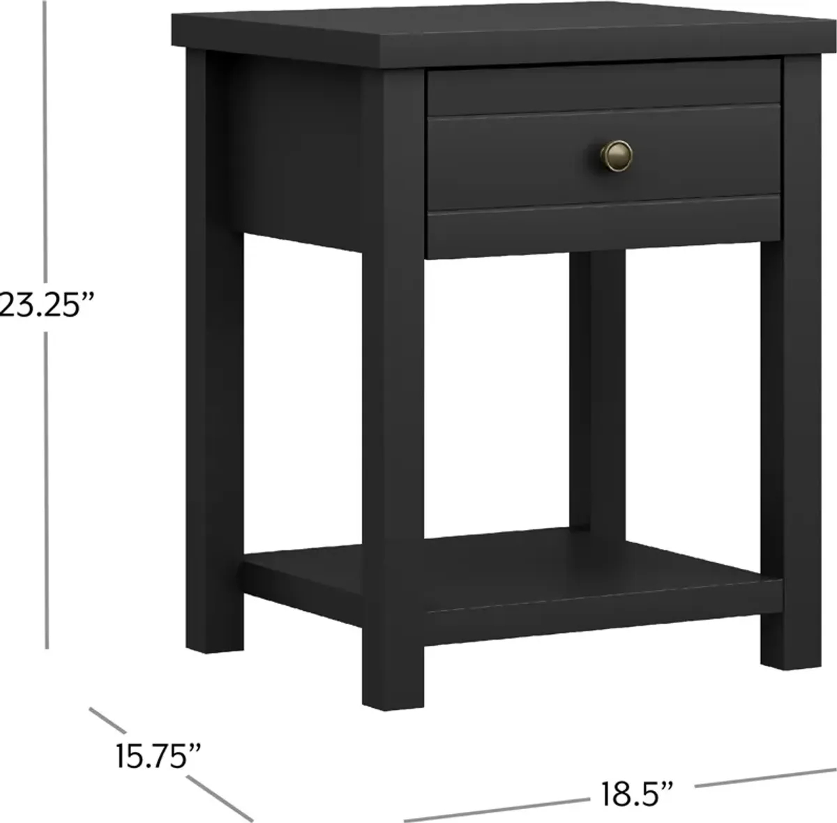 Quinn Nightstand - Black