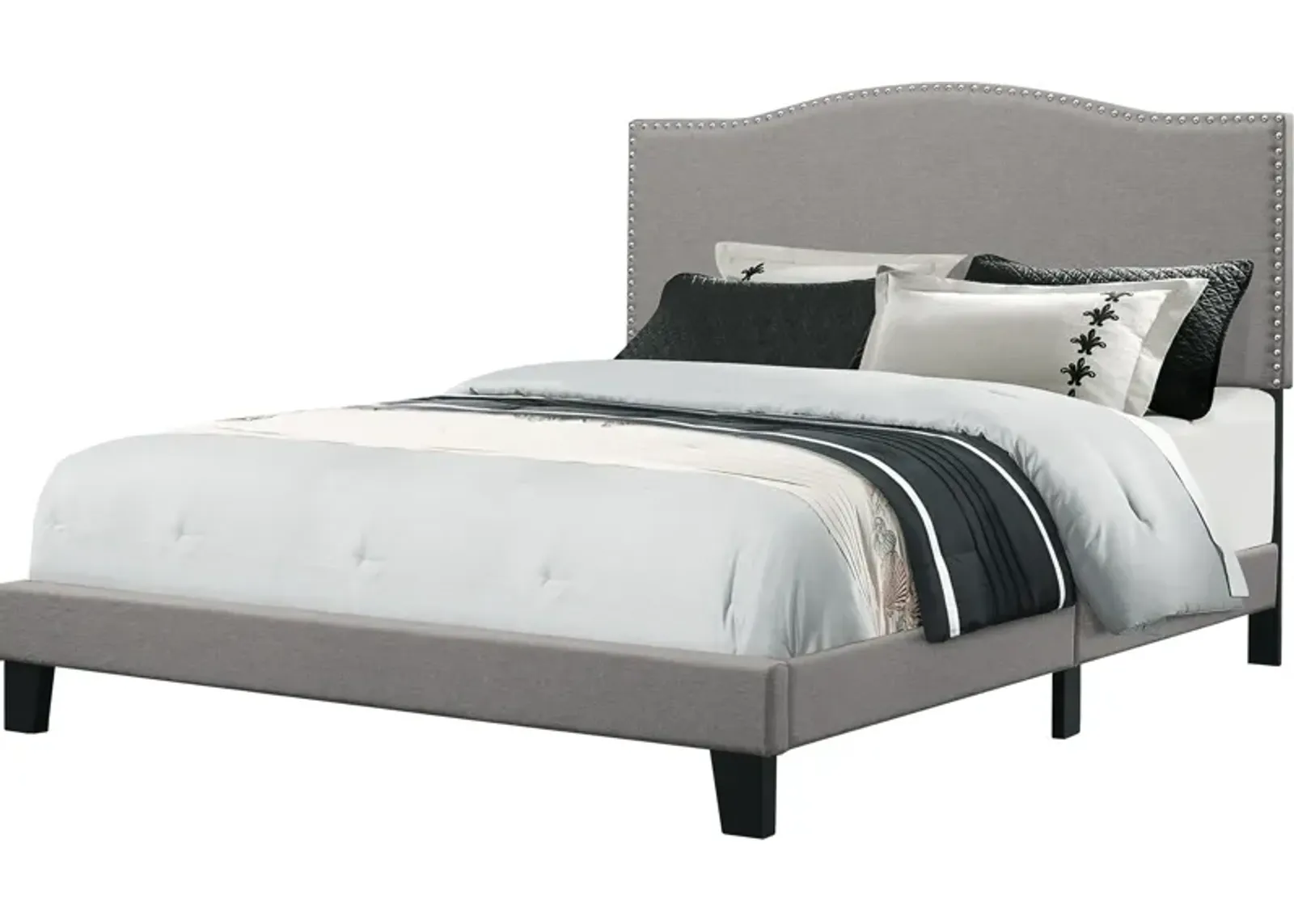 Windsong Full Upholstered Bed - Gray