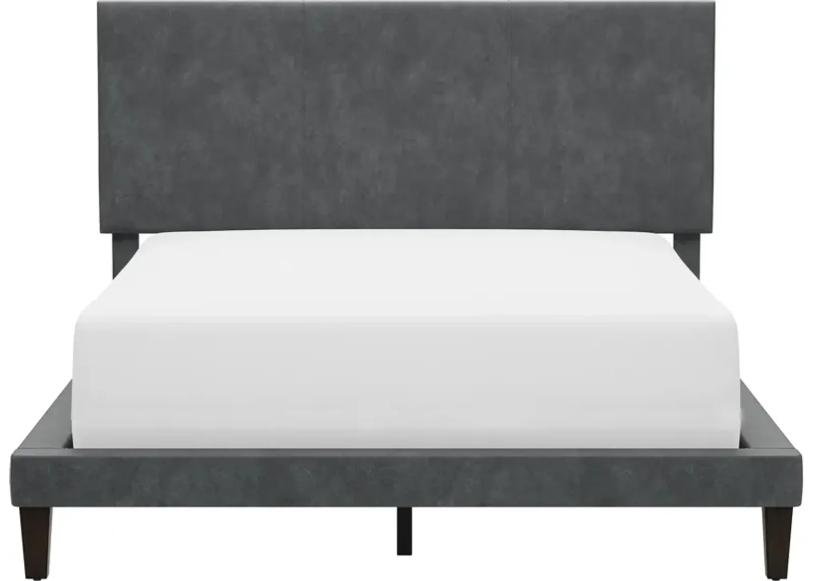 Journey Full Upholstered Platform Bed with USB Charging