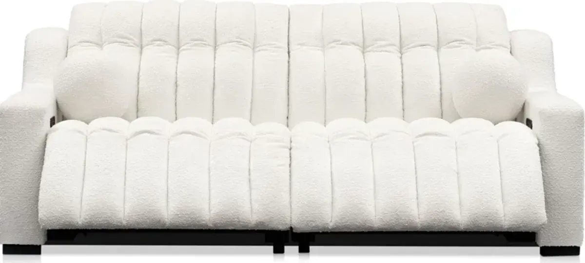 Coco 2-Piece Dual-Power Sofa - Snow