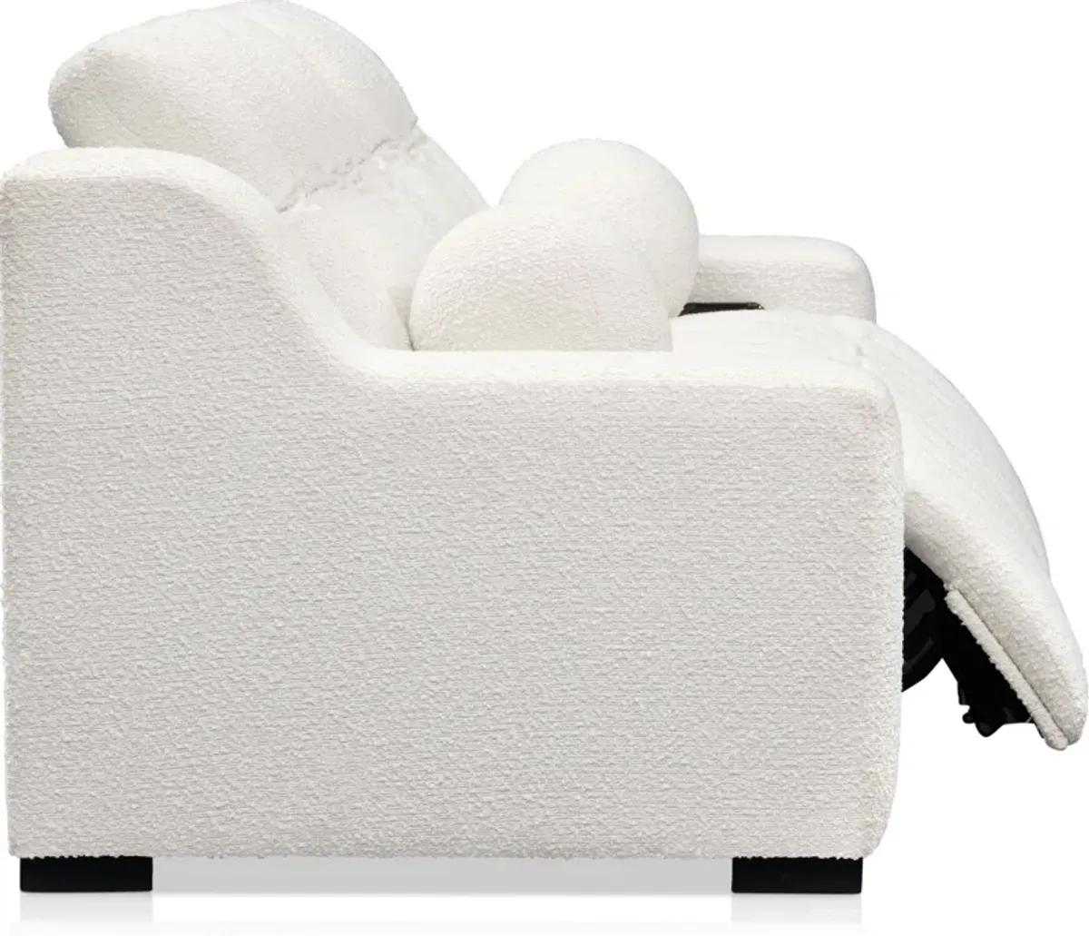 Coco 2-Piece Dual-Power Sofa - Snow