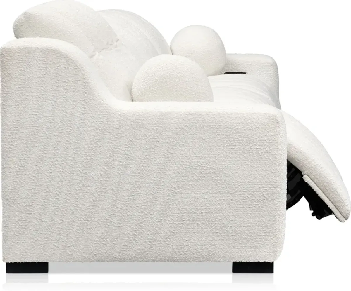 Coco 3-Piece Dual-Power Sofa - Snow