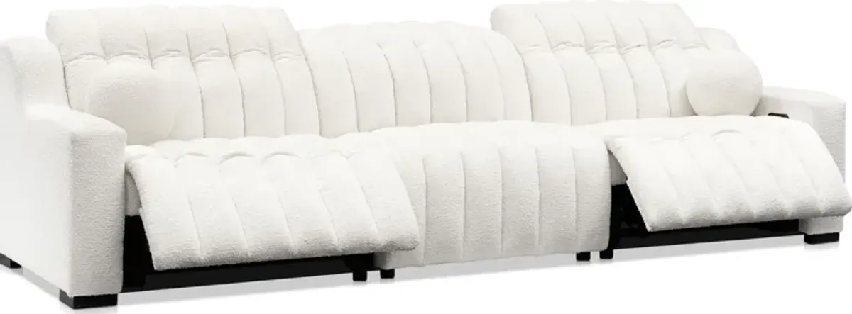 Coco 3-Piece Dual-Power Sofa - Snow