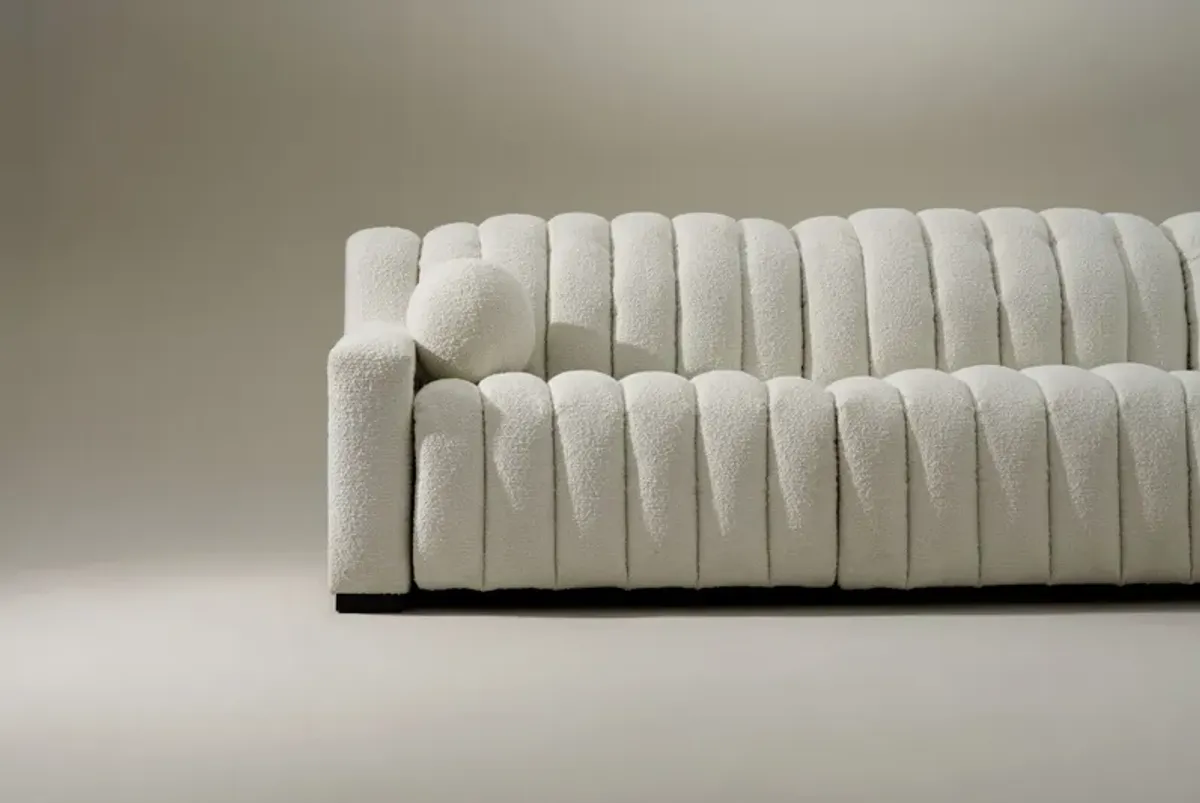 Coco 3-Piece Dual-Power Sofa - Snow